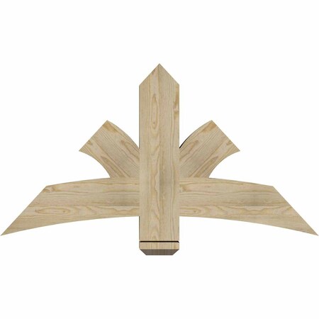 Ekena Millwork Davenport Rough Sawn Timber Gable Bracket, Douglas Fir, 48"W x 26"H x 4"D x 6"F, 13/12 Pitch GBW048X26X0406DAV00RDF
